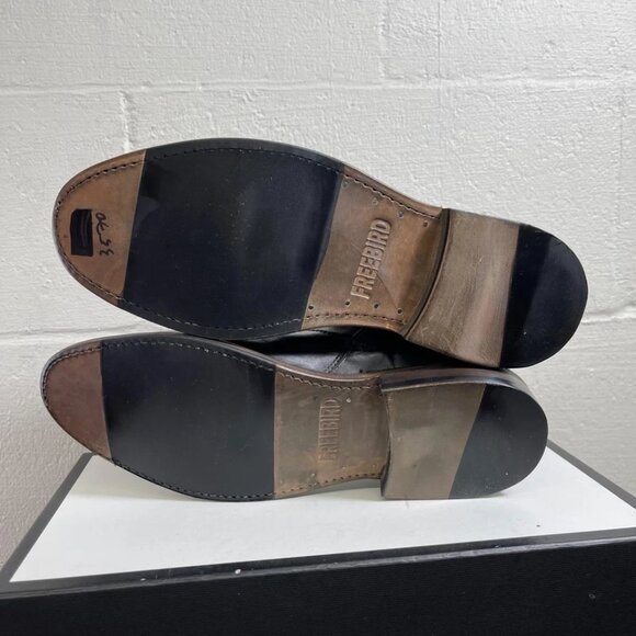 FreeBird Douglas Ankle Boots Black Leather Side Zip Men's Size 9 Made In Mexico - Picture 10 of 11